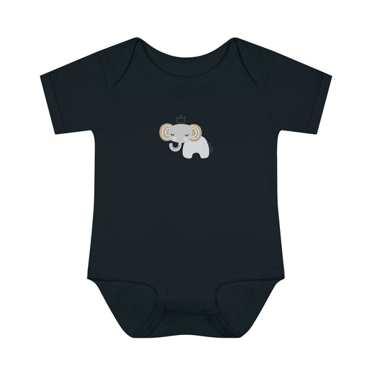 Royal Elephant Baby Bodysuit