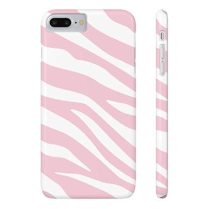 Pink Zebra Slim iPhone Case