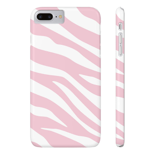 Pink Zebra Slim iPhone Case