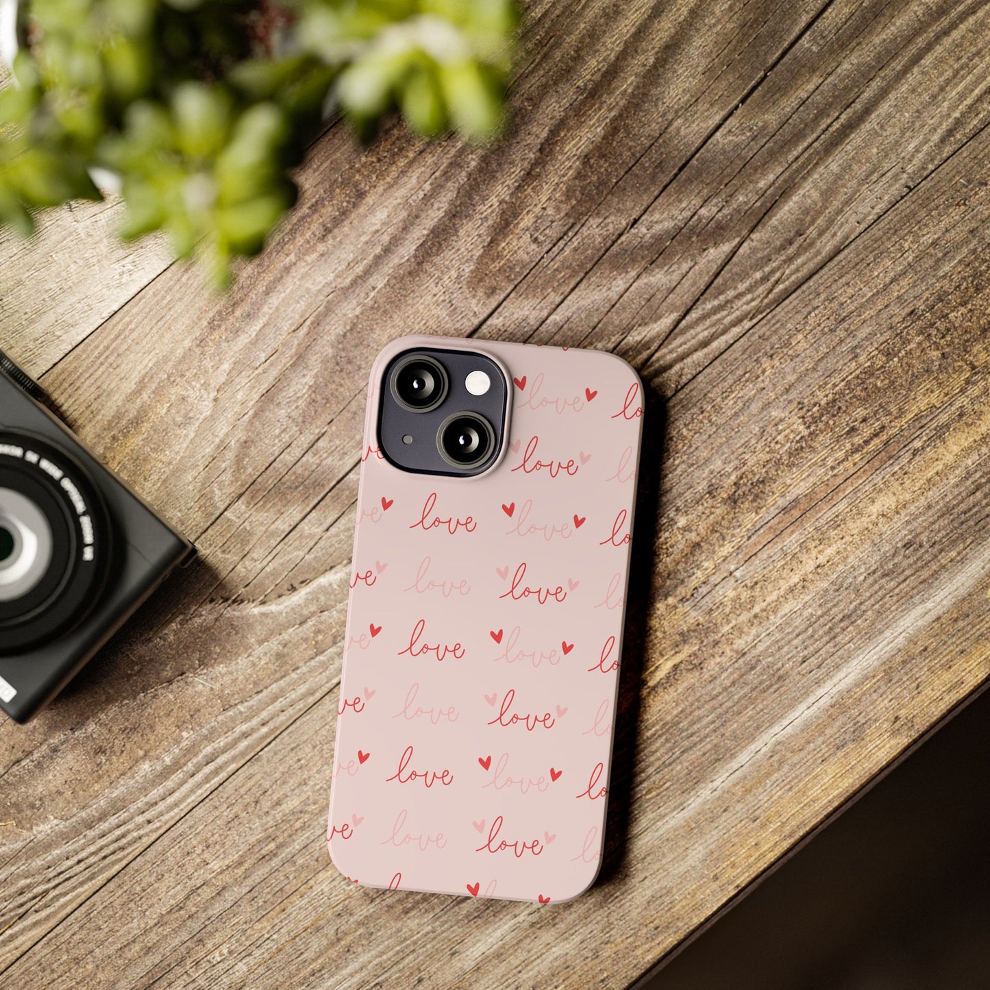 Love Silk Slim iPhone Case