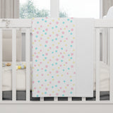 Multicolor Polka Dot Soft Fleece Baby Blanket