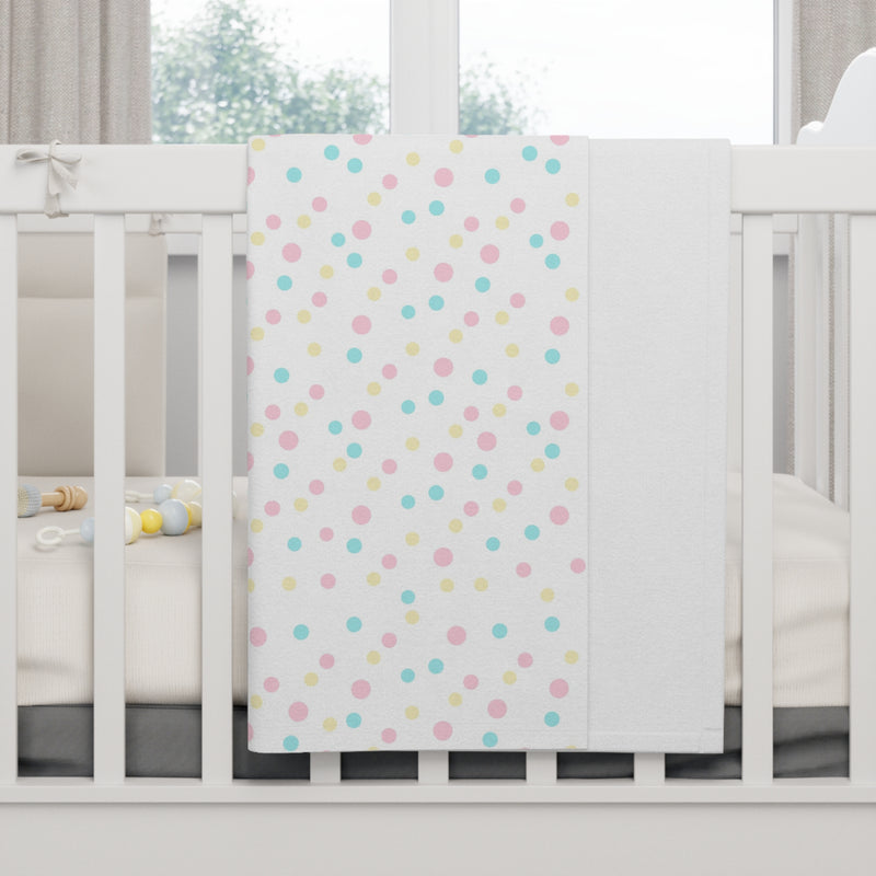 Multicolor Polka Dot Soft Fleece Baby Blanket