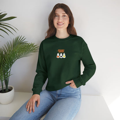 Spooky Squad Trick or Treat Embroidered Crewneck Sweatshirt