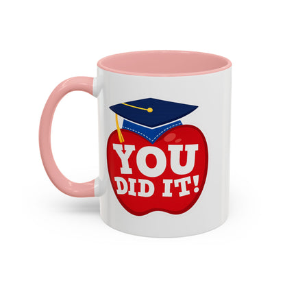 You Did It! Graduation Apple Accent Coffee Mug (11/15oz)