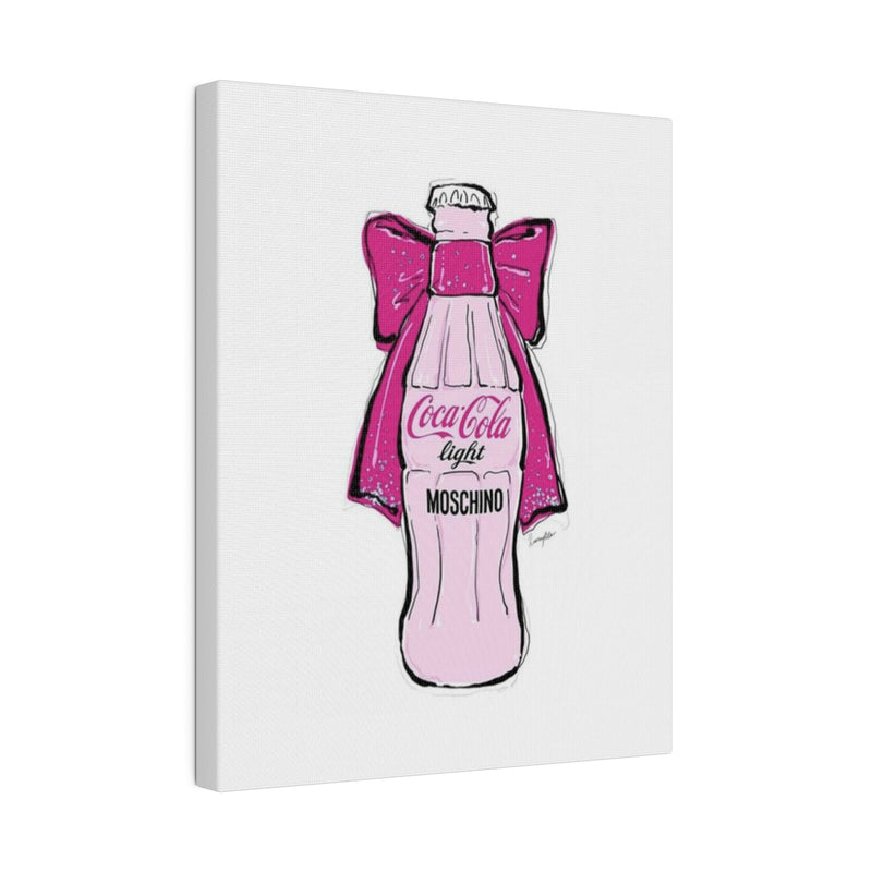 Pink Coke Coquette Matte Canvas, Stretched