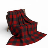 Red and Black Plaid Arctic Fleece Blanket