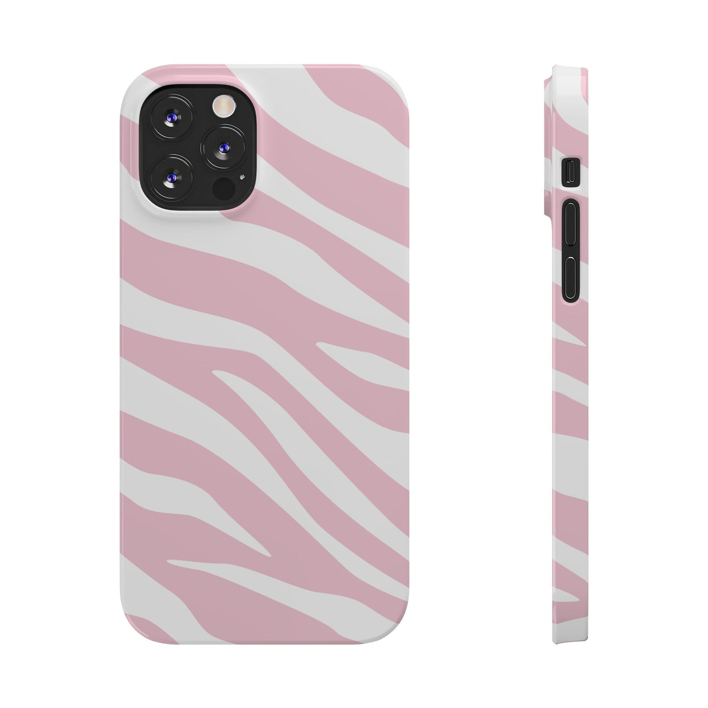 Pink Zebra Slim iPhone Case