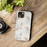 Rosa Beaux Blue Slim iPhone Case