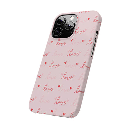 Love Silk Slim iPhone Case