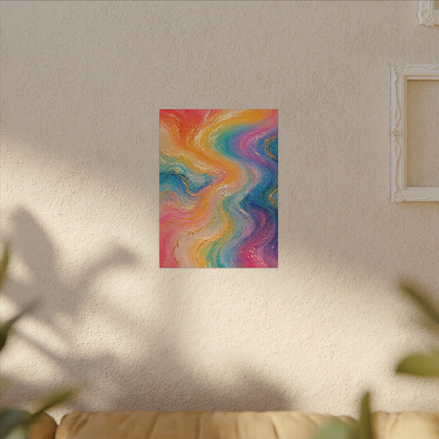 Rainbow Wave — Matte Canvas Wall Art