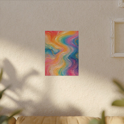 Rainbow Wave — Matte Canvas Wall Art