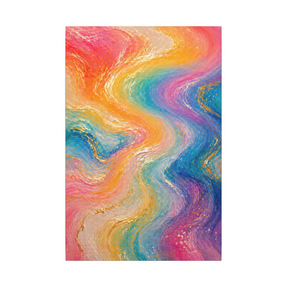 Rainbow Wave — Matte Canvas Wall Art