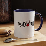 Rudolf Reindeer Accent Coffee Mug (11, 15oz)