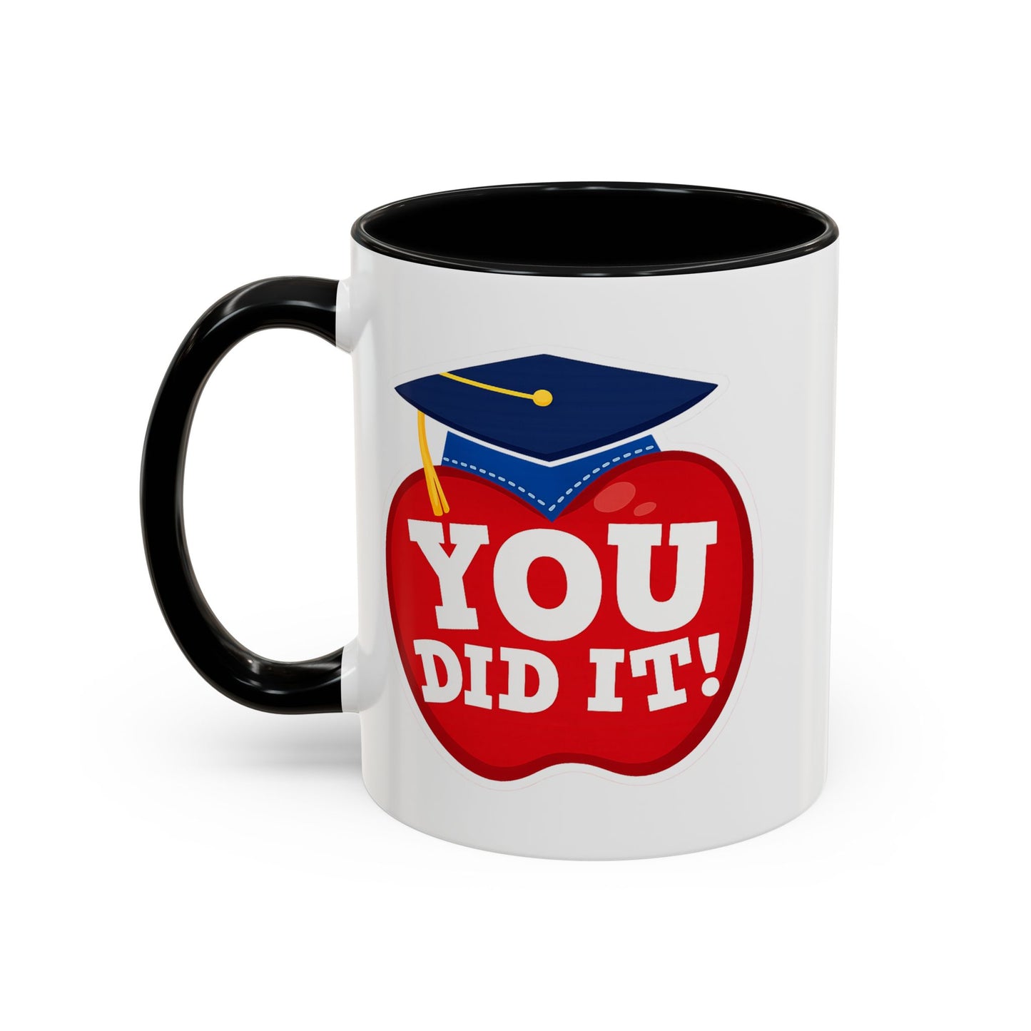 You Did It! Graduation Apple Accent Coffee Mug (11/15oz)