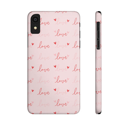 Love Silk Slim iPhone Case