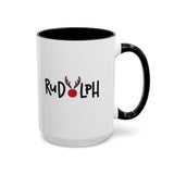 Rudolf Reindeer Accent Coffee Mug (11, 15oz)