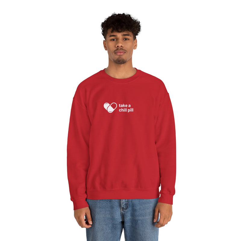 Take a Chill Pill Heavy Blend™ Crewneck Sweatshirt