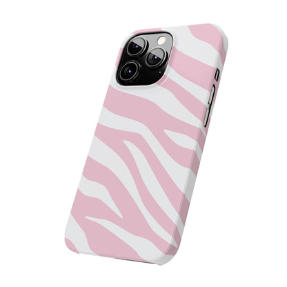 Pink Zebra Slim iPhone Case