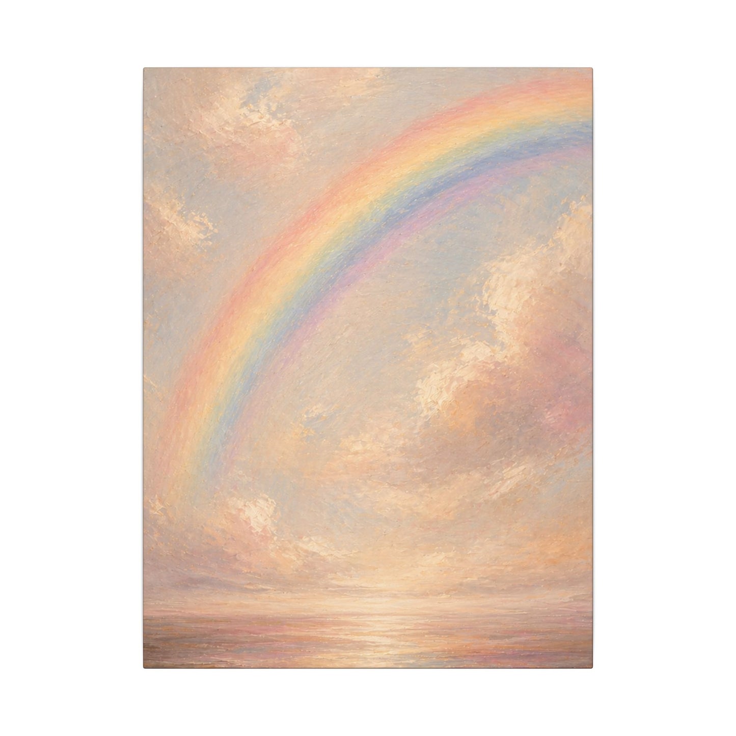 Rainbow Horizon Canvas Print — Matte Stretched Canvas