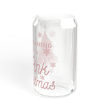 Dreaming of a Pink Christmas Sipper Glass