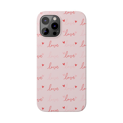 Love Silk Slim iPhone Case