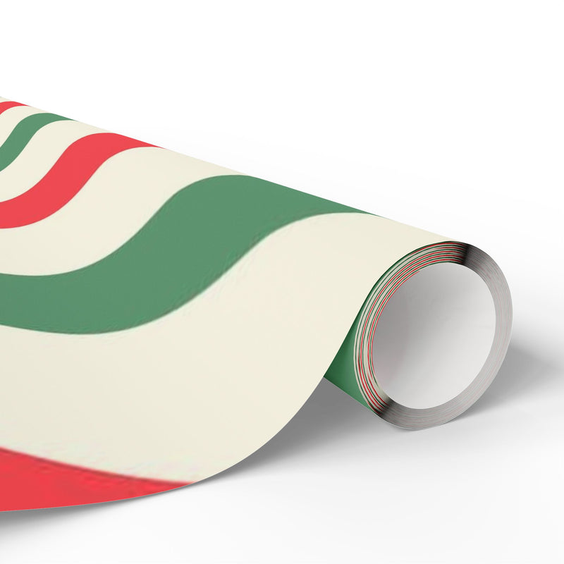 Red and Green Striped Wrapping Papers