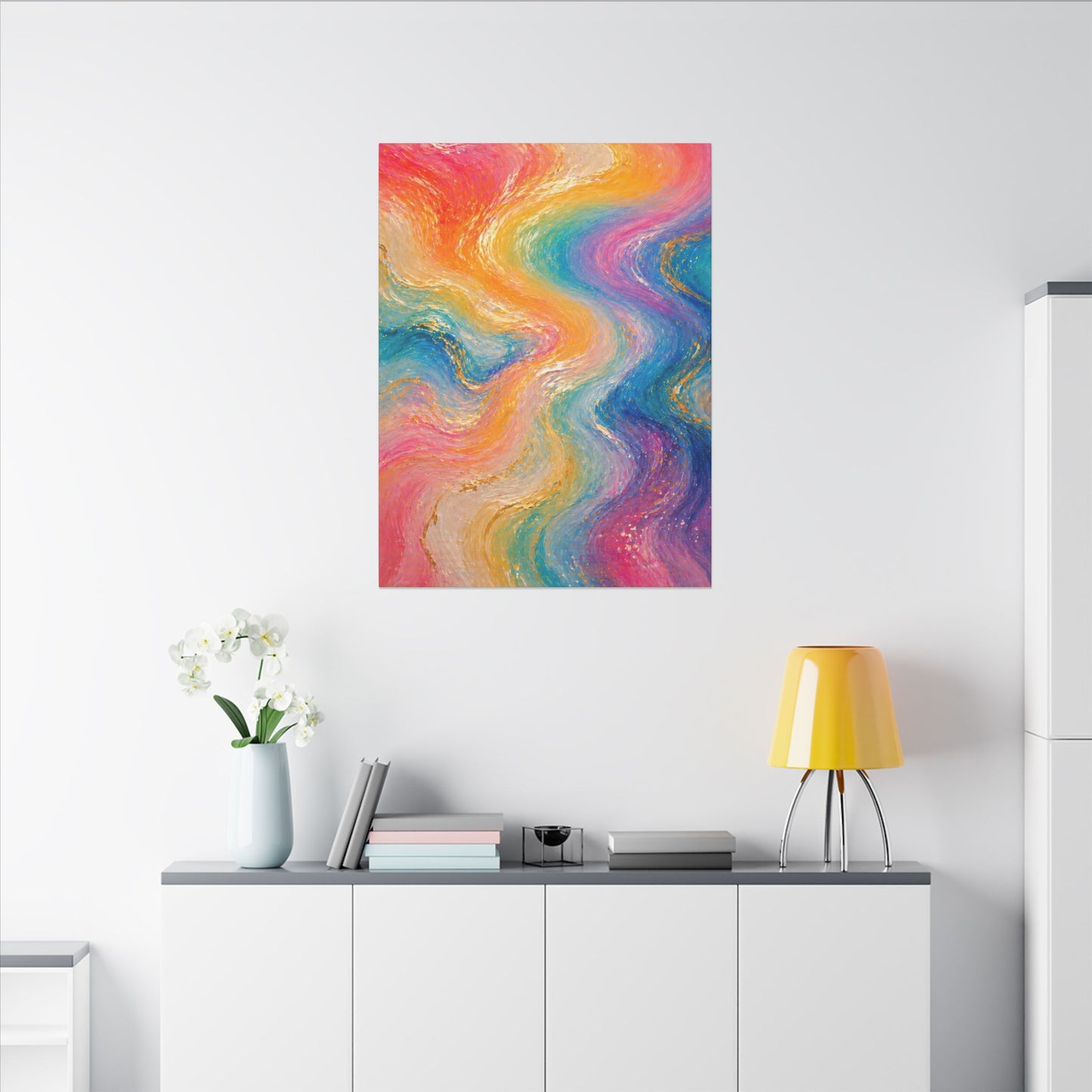 Rainbow Wave — Matte Canvas Wall Art