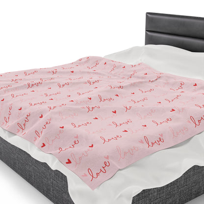 Love Silk Velveteen Plush Blanket