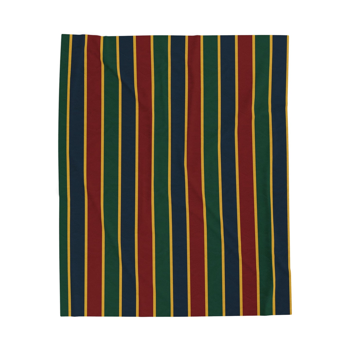 The Regent Collection Colorful Stripes Velveteen Plush Blanket