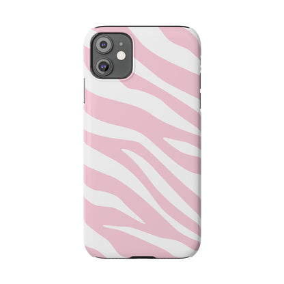 Pink Zebra Slim iPhone Case