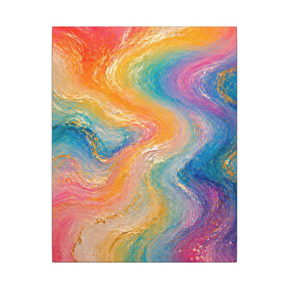 Rainbow Wave — Matte Canvas Wall Art