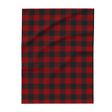 Red and Black Plaid Arctic Fleece Blanket