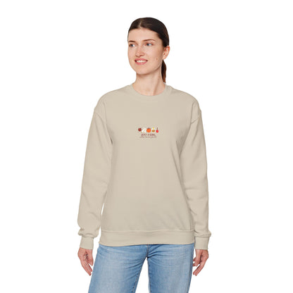 Just a Girl Who Loves Fall Embroidered Crewneck Sweatshirt
