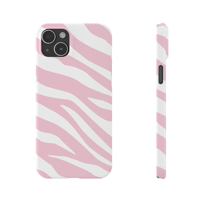 Pink Zebra Slim iPhone Case