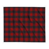 Red and Black Plaid Arctic Fleece Blanket