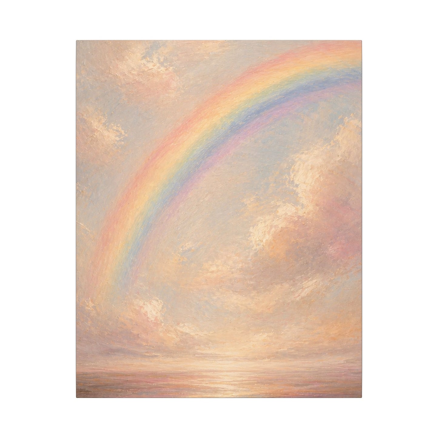 Rainbow Horizon Canvas Print — Matte Stretched Canvas