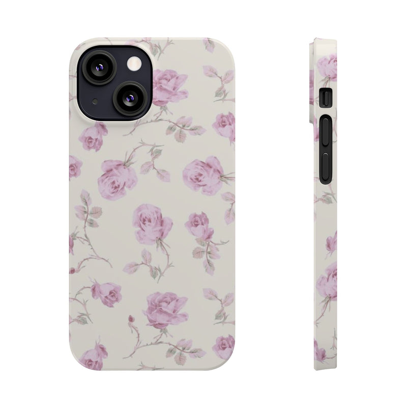 Lavender Rose Slim iPhone Case