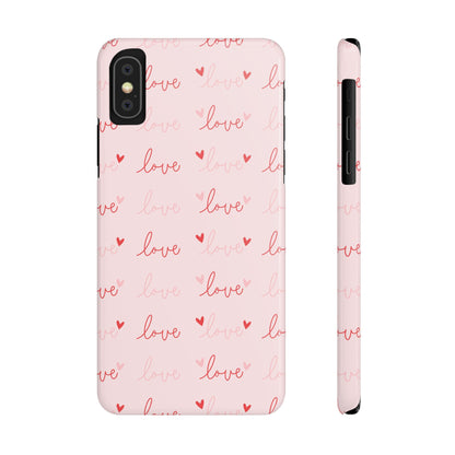 Love Silk Slim iPhone Case