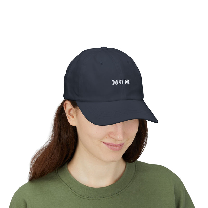 Embroidered Mom Classic Dad Cap