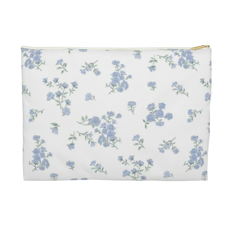 Blue Petals Accessory Pouch