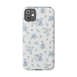 Blue Petals Slim iPhone Case