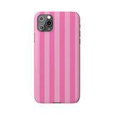 Pink Striped Slim iPhone Case