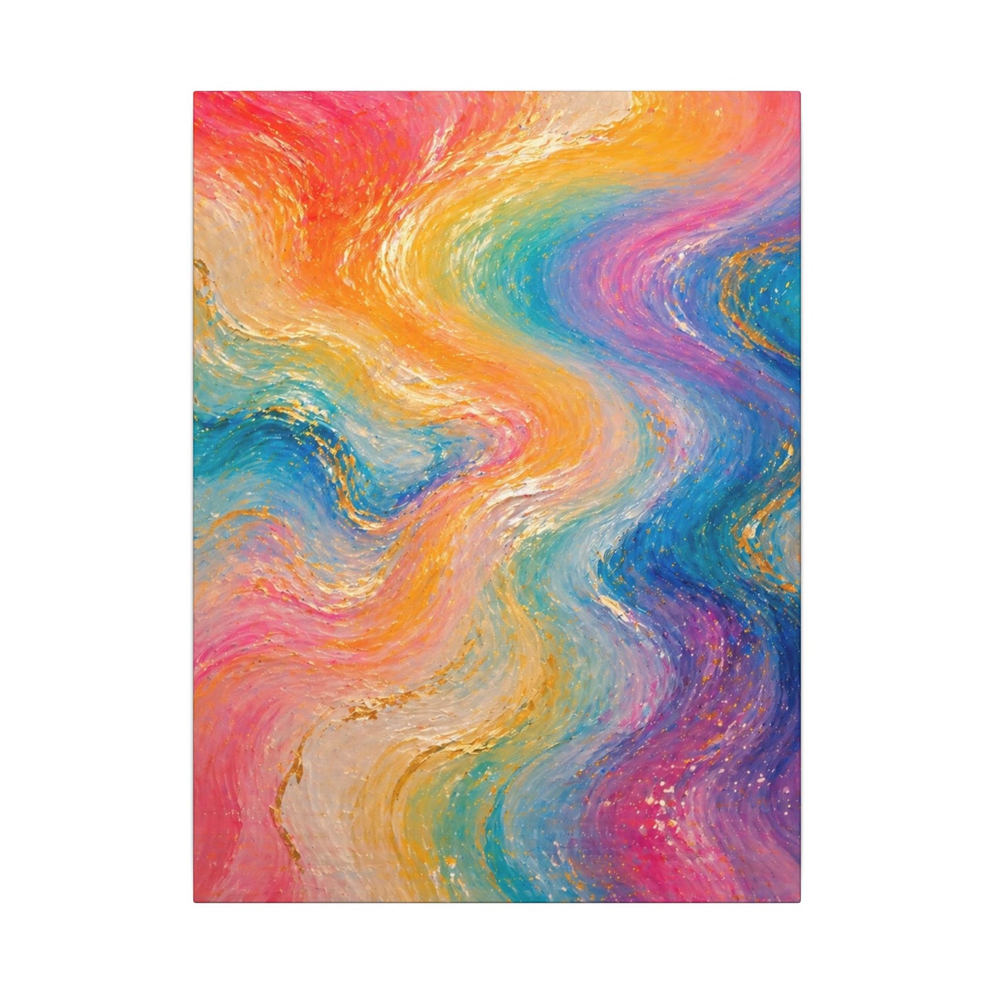 Rainbow Wave — Matte Canvas Wall Art