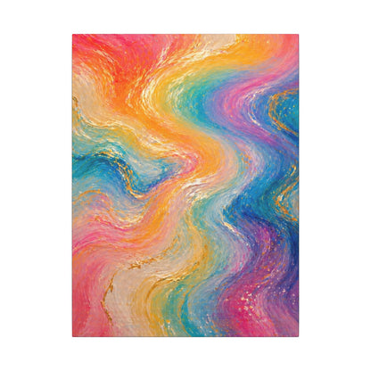 Rainbow Wave — Matte Canvas Wall Art