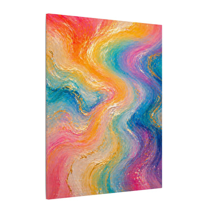 Rainbow Wave — Matte Canvas Wall Art