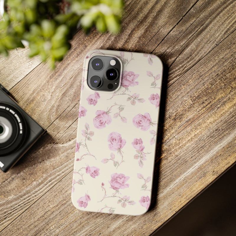 Lavender Rose Slim iPhone Case