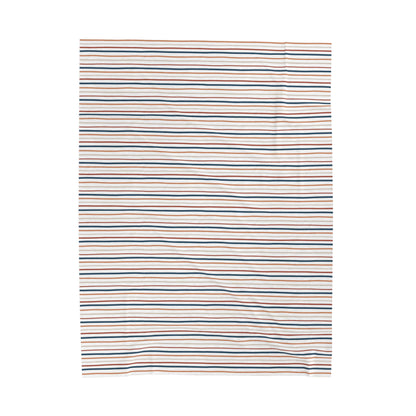 Boho Stripes Velveteen Plush Blanket