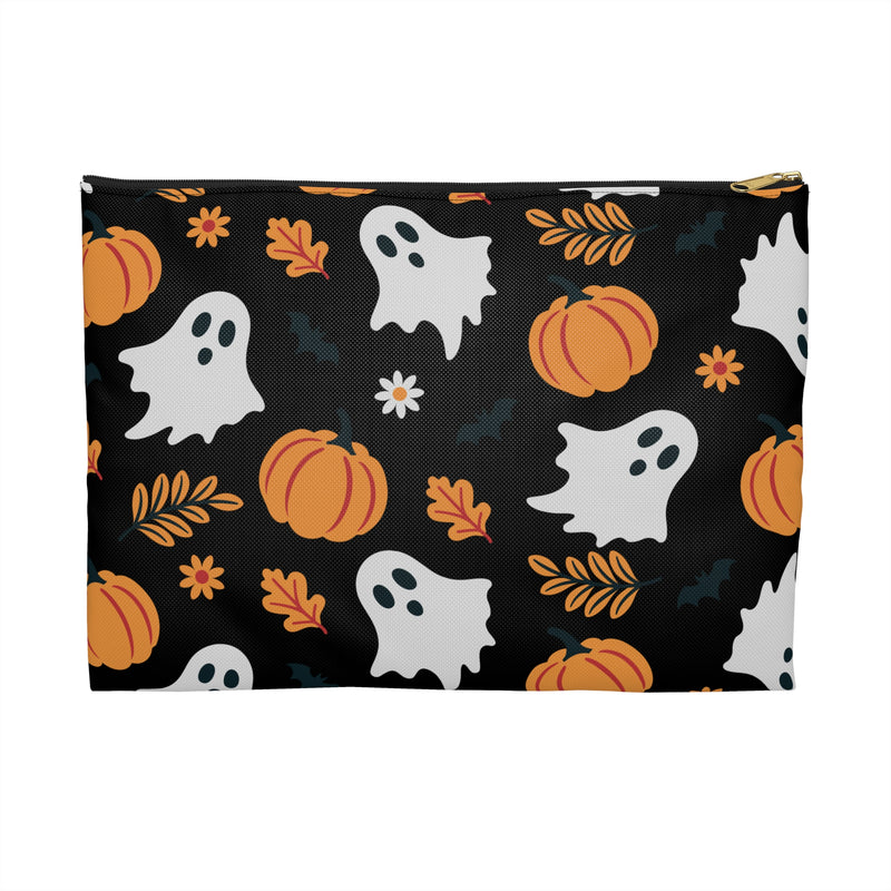 Boo Pumpkins Black Accessory Pouch