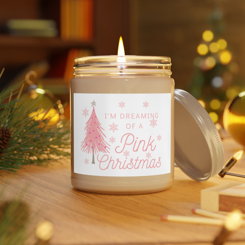 Dreaming of a Pink Christmas Scented Candles, 9oz