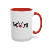 Rudolf Reindeer Accent Coffee Mug (11, 15oz)